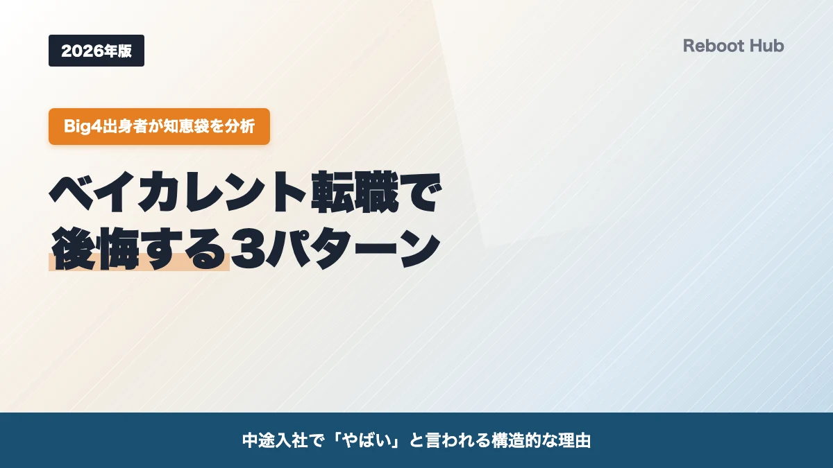 ベイカレント転職は本当に後悔する？知恵袋の声で見る3つの失敗パターン