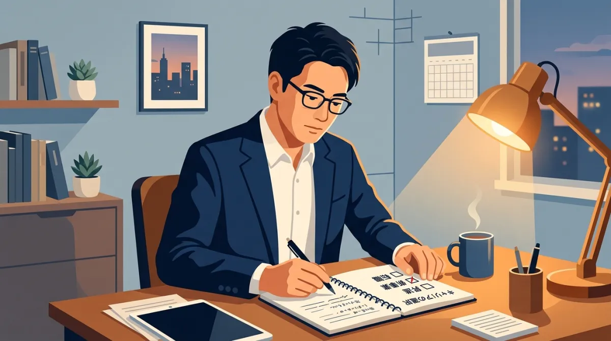 4社のキャリアを振り返りながらノートに書き出す — 辞めどきの判断